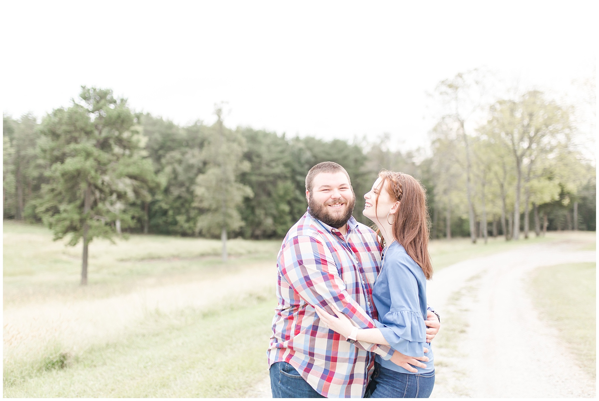 countryside engagement session in taylorsville nc by HYPimages