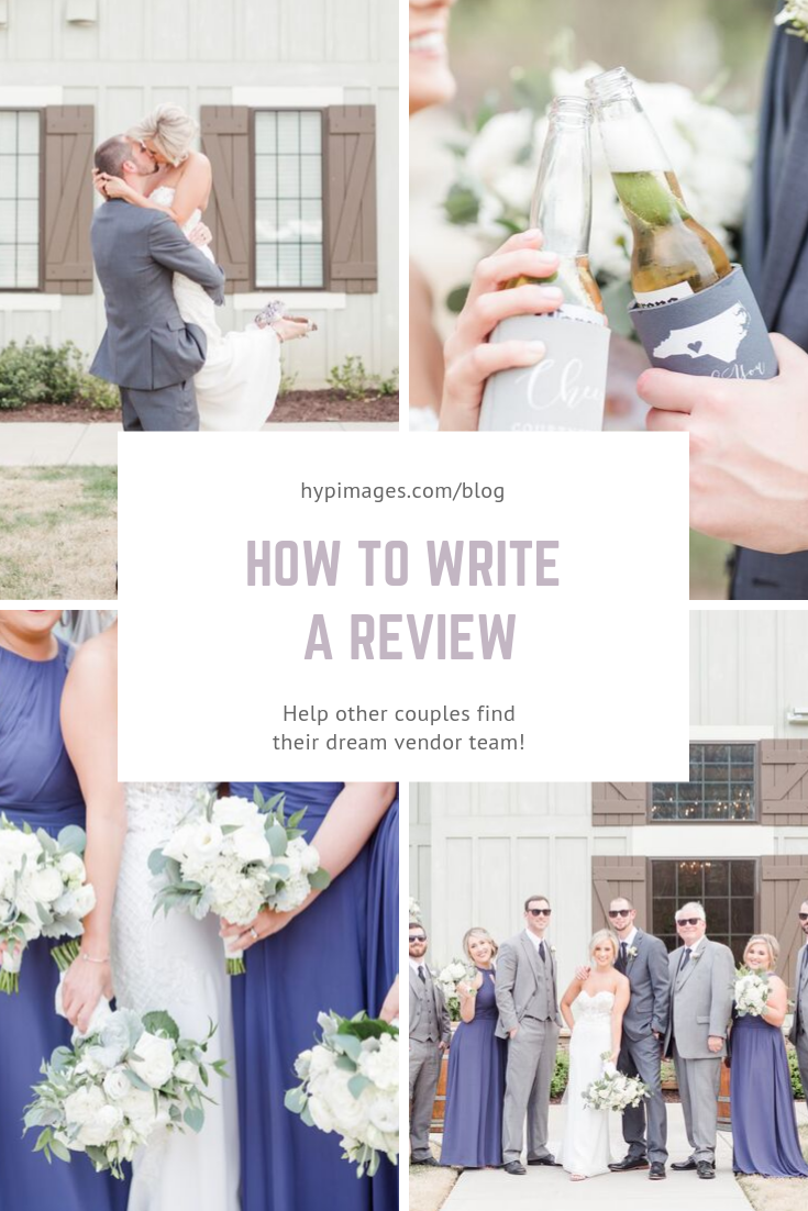 charlotte wedding vendor reviews guide for pinterest image